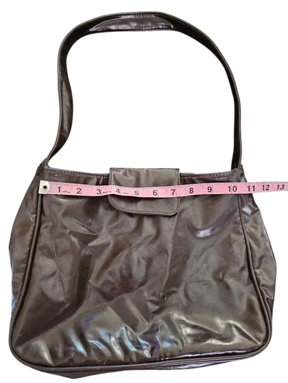 Vintage Chocolate Brown Leather Hobo Bag